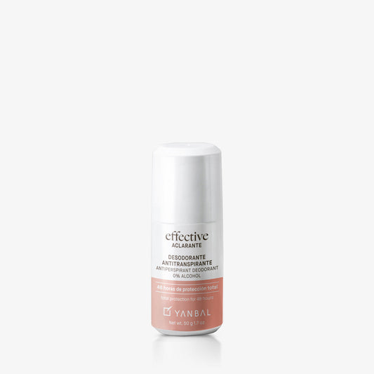 Effective Desodorante Roll on Aclarante
Protege tu piel y devuélvele su tono natural
50.00 g