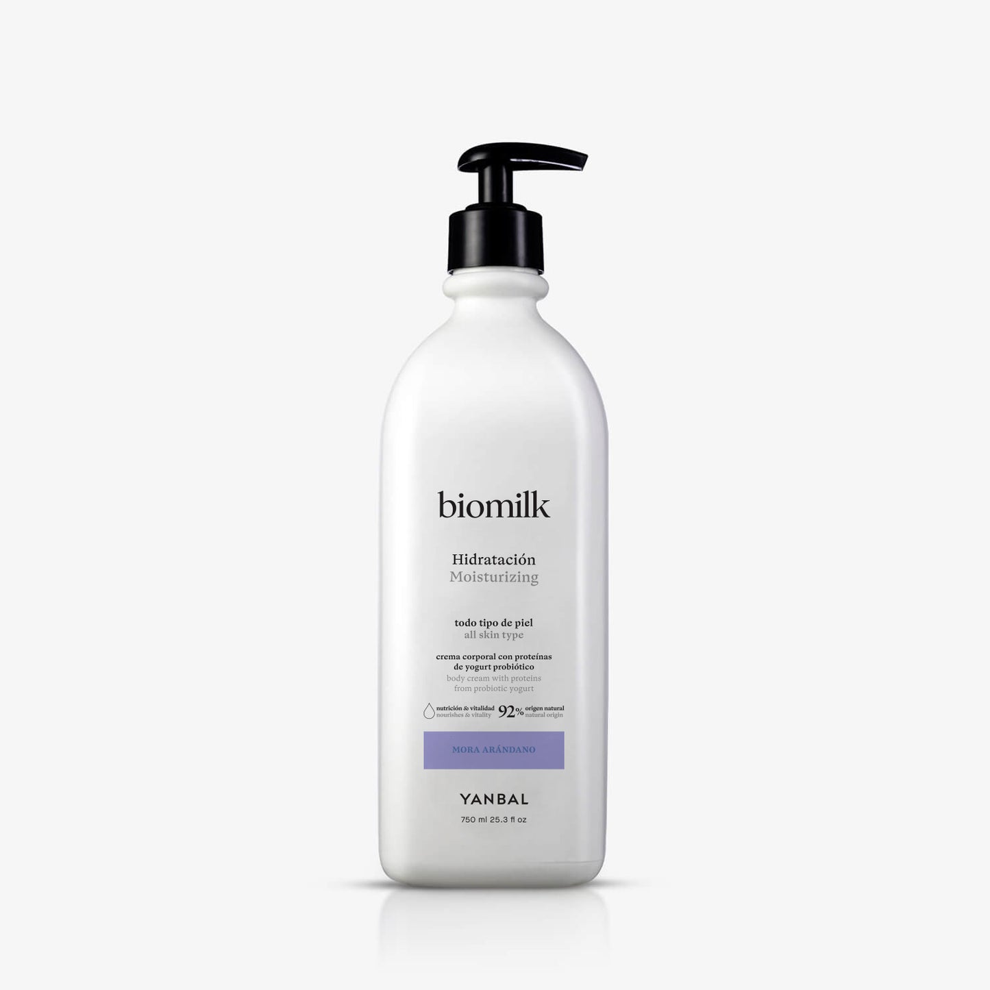 Crema Corporal Hidratación Biomilk Mora Arándano