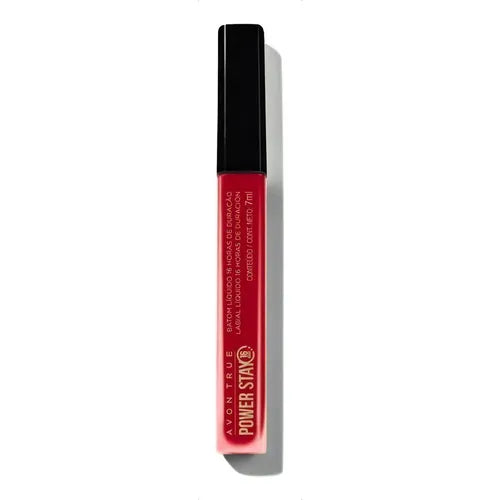 Avon Power Stay Labial Liquido Intransferible - Resilient Red