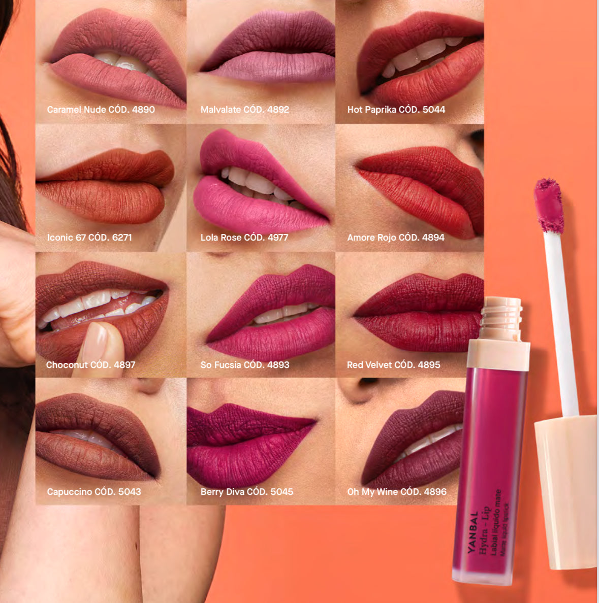 Labial Líquido Mate Hydra-Lip Capuccino