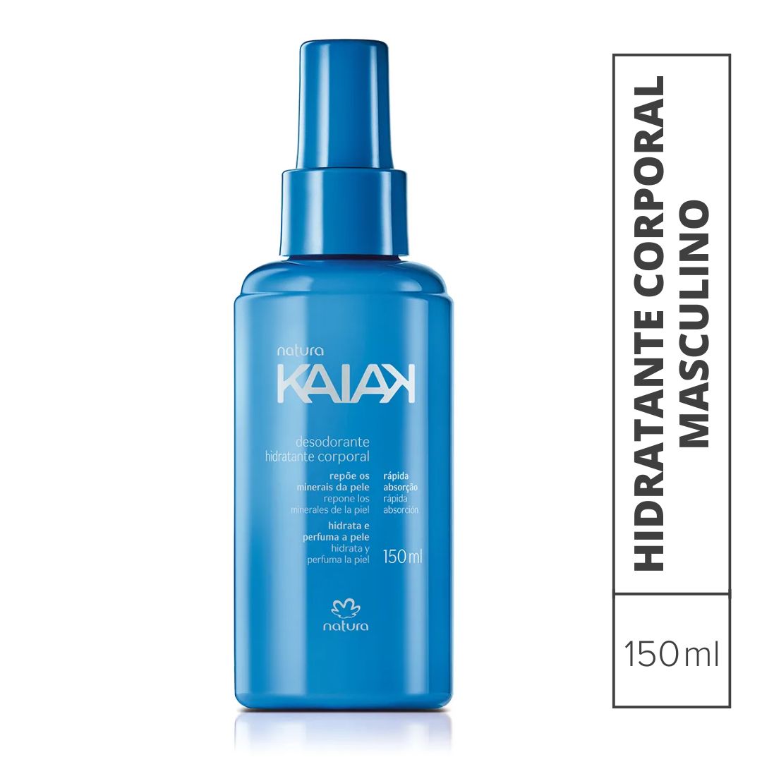 Desodorante Hidratante Corporal en Spray Kaiak Masculino,150 ml