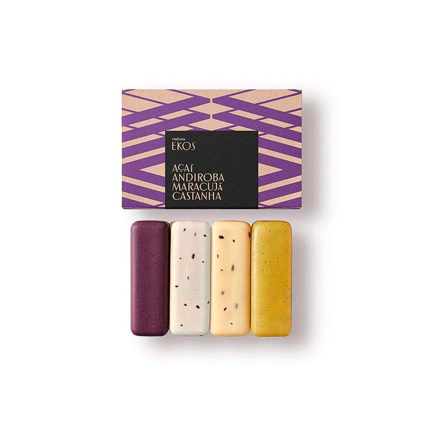 Ekos Jabones en barra puro vegetal exfoliantes Caja con 4 unidades de 100 g cada uno