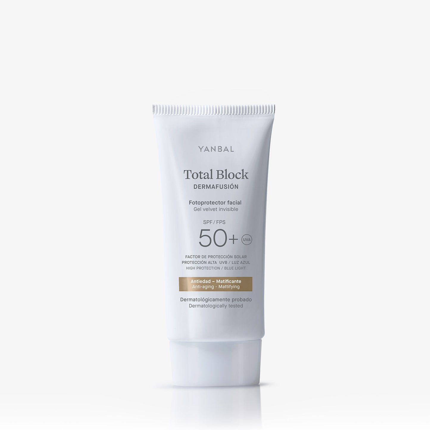 Fotoprotector Facial Gel Velvet Total Block Dermafusión SPF 50+ 50ml