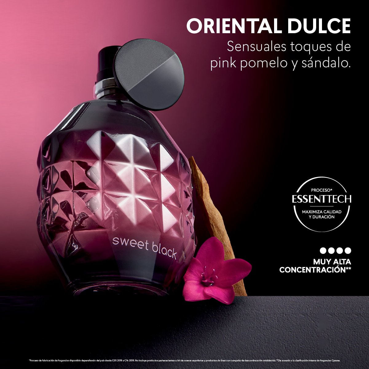 Sweet Black Eau de Parfum Femenina 50ml