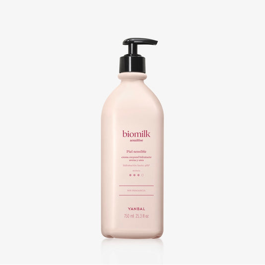 Crema Corporal Hidratante Biomilk Sensitive Avena y Urea 750ml