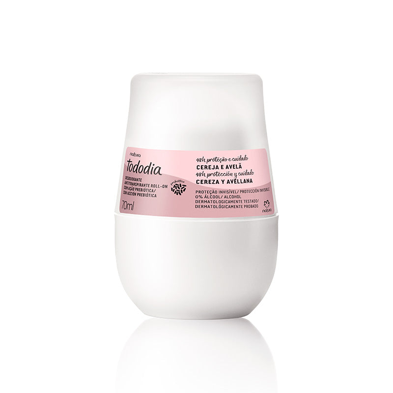 Tododia Desodorante antitranspirante roll-on cereza y avellana 70 ml