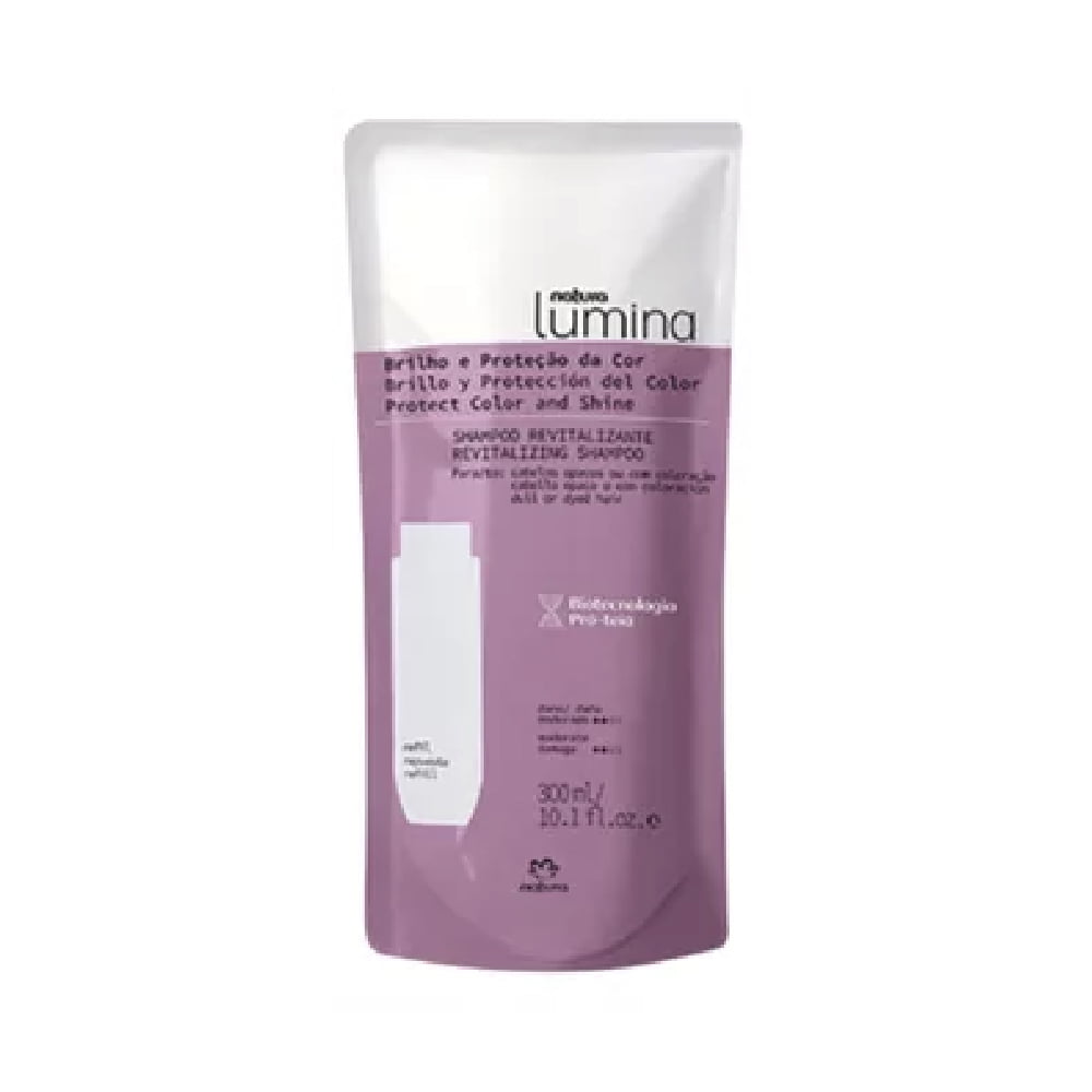 Repuesto Lumina Shampoo revitalizante brillo y protección del color 300 ml