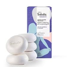 Tododia Jabones en barra puro vegetal té de manzanilla y lavanda Caja con 5 unidades de 90 g c/u