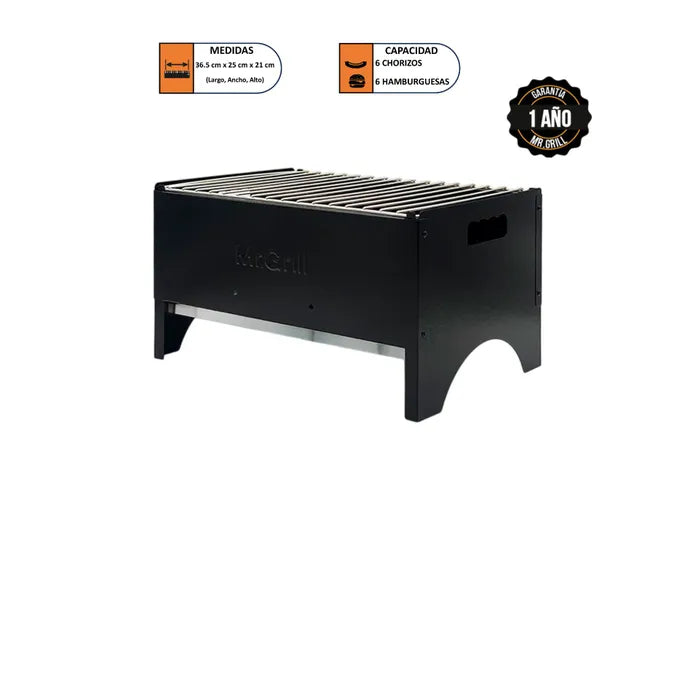 Parrilla Mr Grill Portátil Rectangular