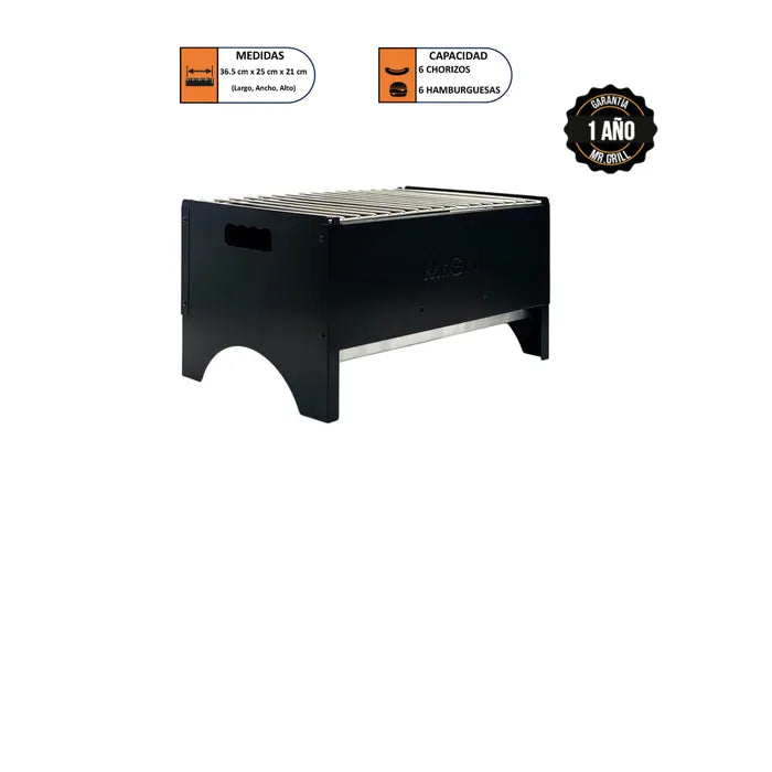Parrilla Mr Grill Portátil Rectangular